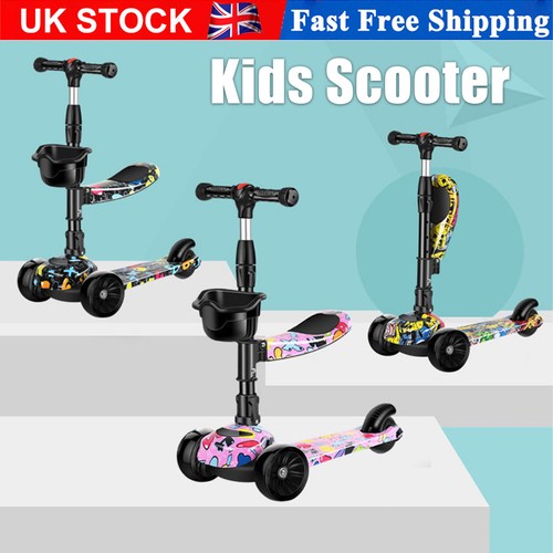 Scooter child kick - scooter, flashing